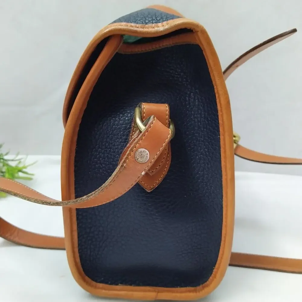 Dooney & Bourke Black Pebbled Leather Crossbody Bag - Vintage Made in USA - Picture 5 of 16